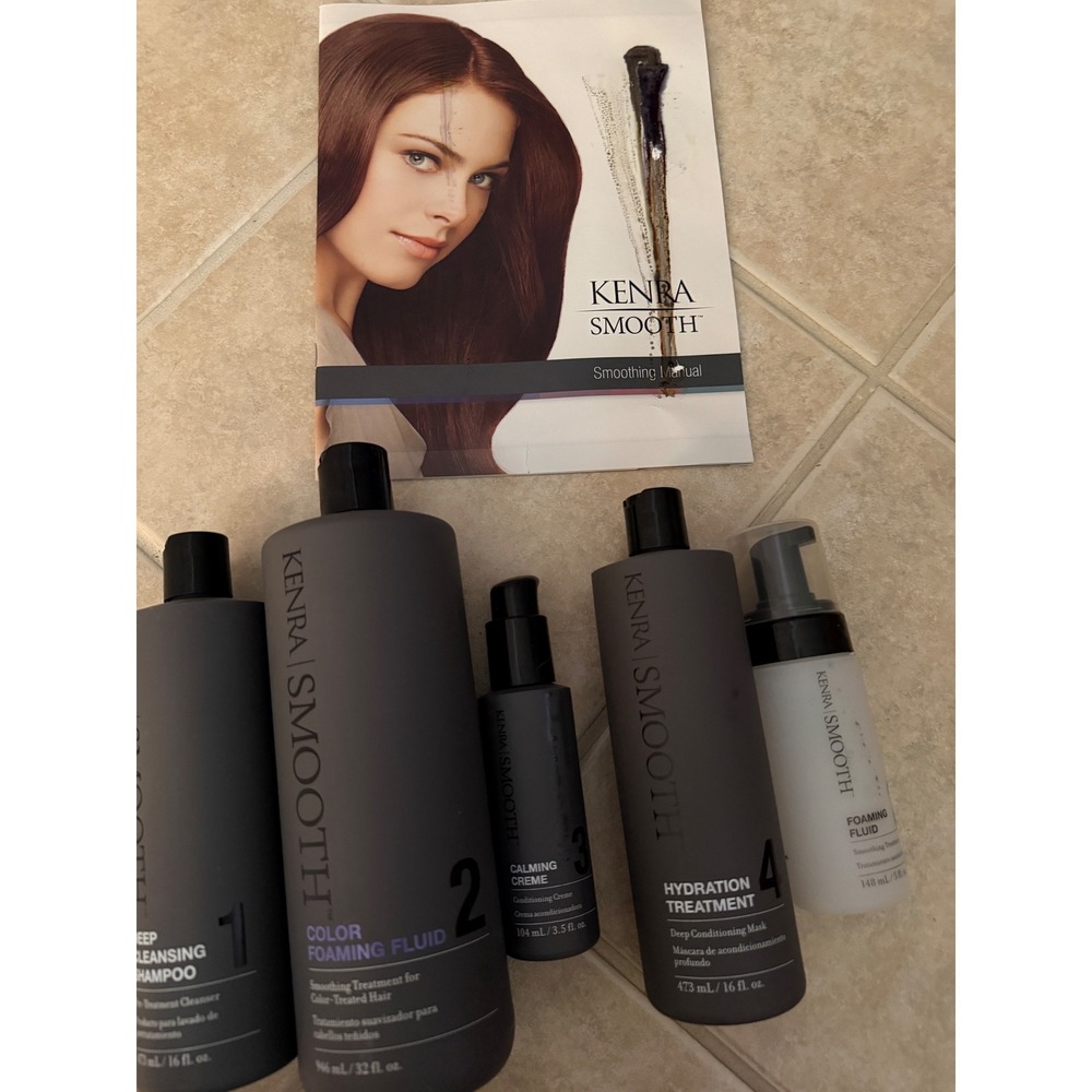 Kenra Smooth Smoothing System Set Shampoo Calming Creme Hair care smoothing